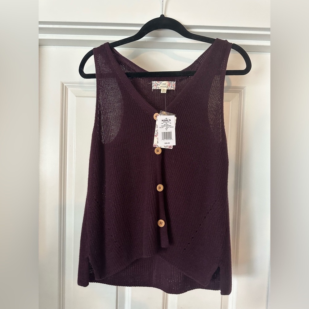 XL purple top from kohls